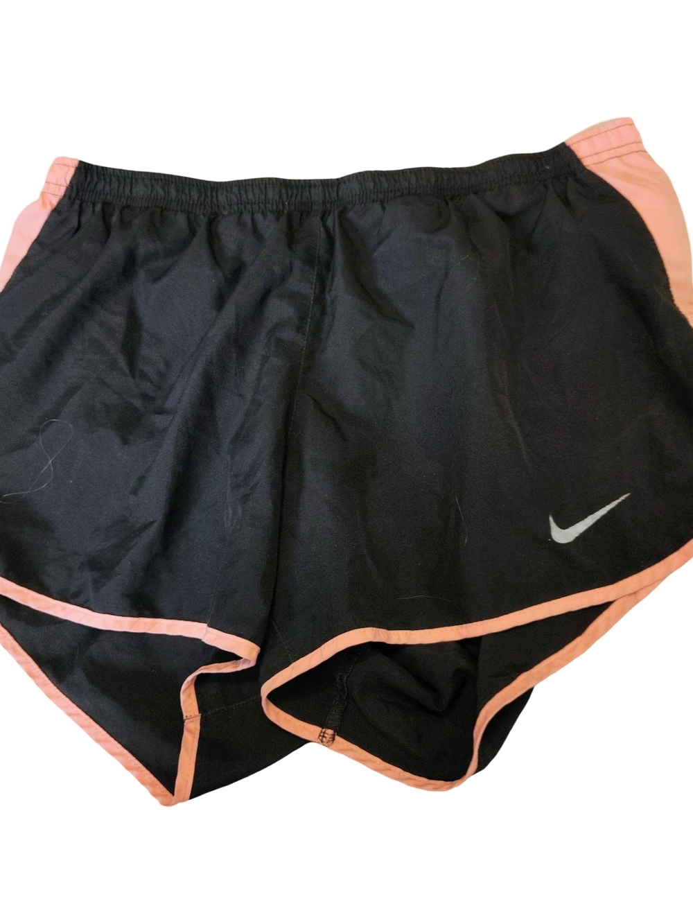 Nike Women’s Black Athletic Shorts with Pink Trim